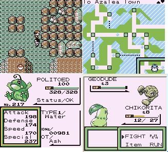 Pokemon Brown Cheats for GameBoy .
